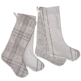 Textured Christmas Stockings Set of Four