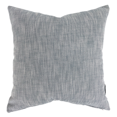 Textured Blue Woven Pillow Cover