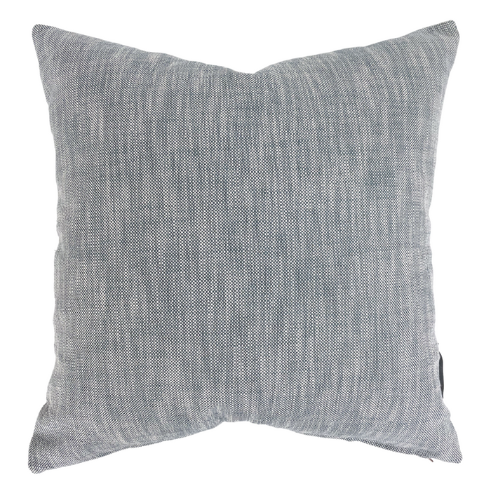 Textured Blue Woven Pillow Cover