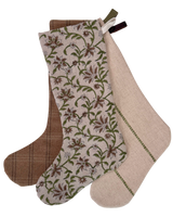 The Cottage Christmas Stocking Set of Three