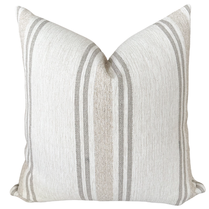Timeless Stripe | Neutral Indoor/Outdoor Pillow Cover
