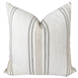 Timeless Stripe | Neutral Indoor/Outdoor Pillow Cover