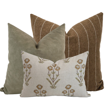 Tobacco & Sage Pillow Cover Set