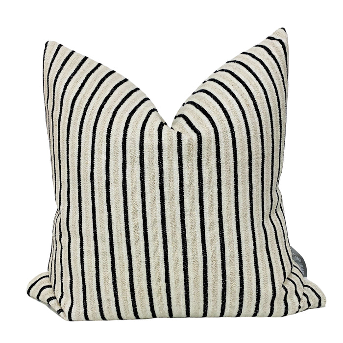 Striped Grain Sack Pillow Cover