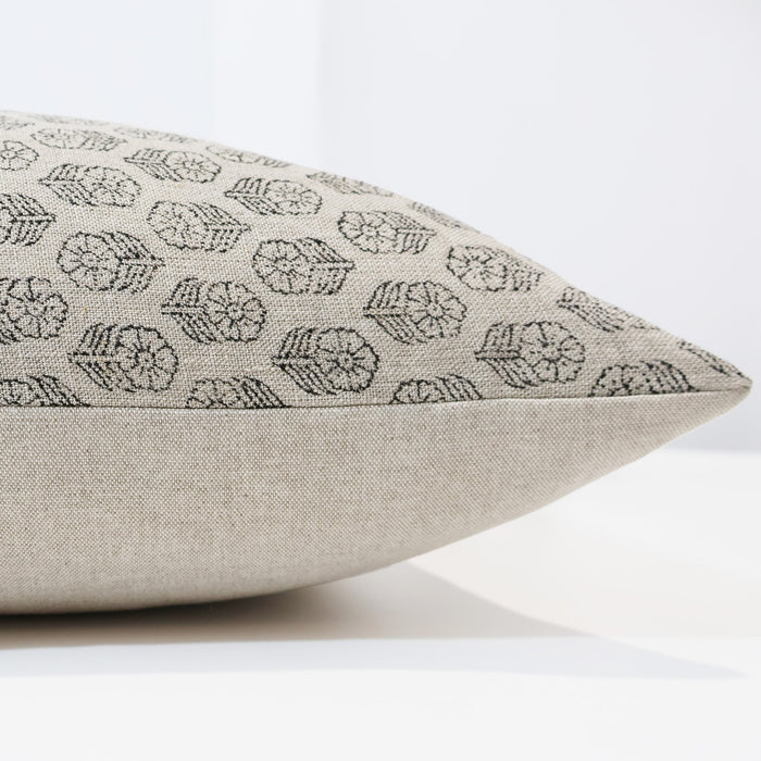 Beloved Linen Block Print Pillow Cover
