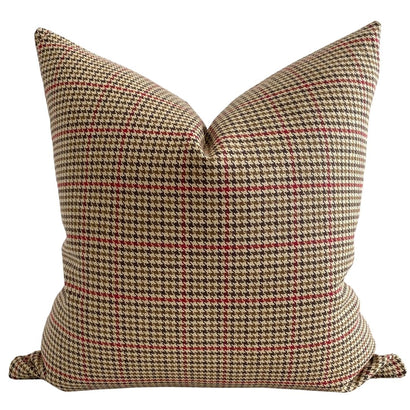 Warm Winter Plaid Pillow Cover