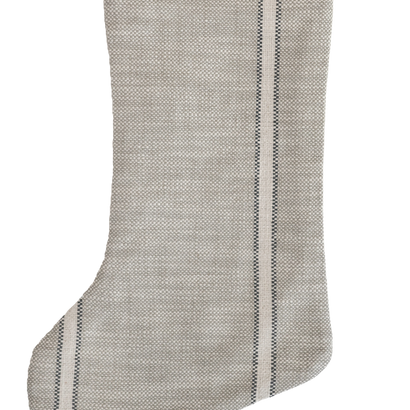 Weathered Coastal Stripe | Boho Christmas Stocking
