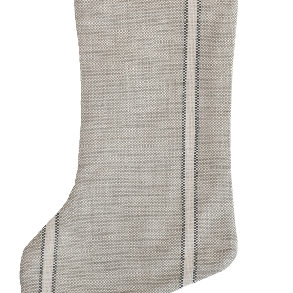 Weathered Coastal Stripe | Boho Christmas Stocking
