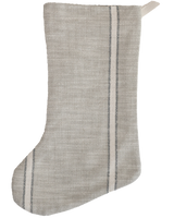 Weathered Coastal Stripe | Boho Christmas Stocking
