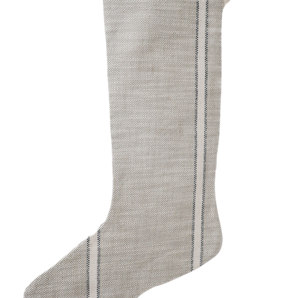 Weathered Stripe | Small Minimal Christmas Stocking