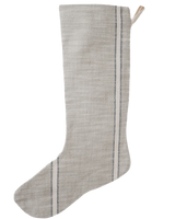 Weathered Stripe | Small Minimal Christmas Stocking
