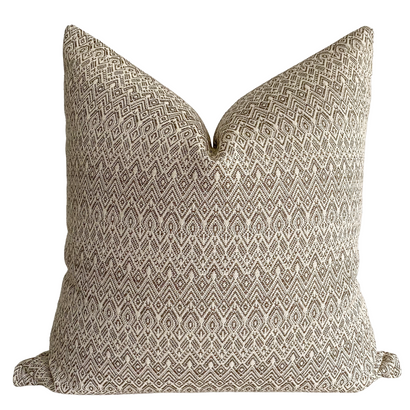 West Beach | Brown Pillow Cover