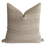 West Beach | Brown Pillow Cover