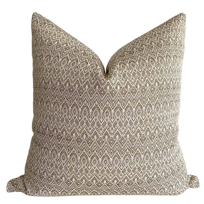 West Beach | Brown Pillow Cover