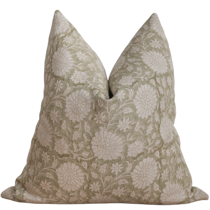 Willow Garden Block Print Pillow Cover