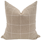 Windowpane from Belgian Linen Pillow Cover