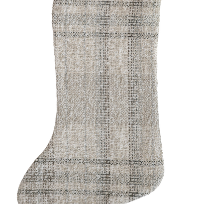 Wintry Stewart Plaid | Boho Christmas Stocking