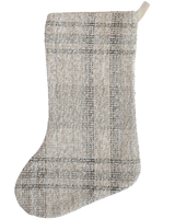 Wintry Stewart Plaid | Boho Christmas Stocking