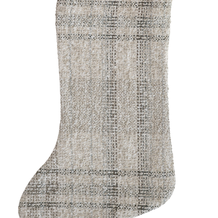 Wintry Stewart Plaid | Boho Christmas Stocking