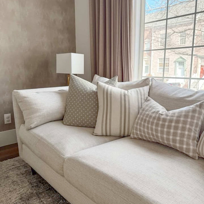Woven Plaid | Linen Pillow Cover