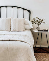 French Linen Stripe Pillow Cover