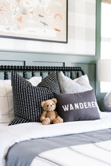 Vines Black Indoor\Outdoor Pillow Cover