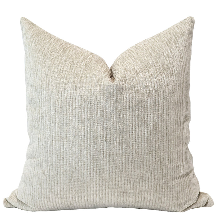 Beaumont Beige Velvet Pillow Cover