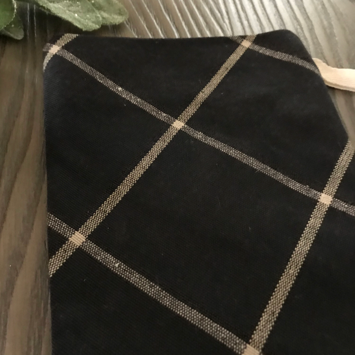 Black Diamond Plaid Christmas Stocking