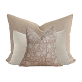 Blush & Cream Twin Bed Pillow Combo