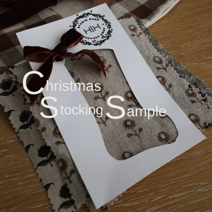 Weathered Stripe | Small Minimal Christmas Stocking