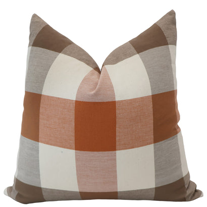Cider Plaid Pillow Cover
