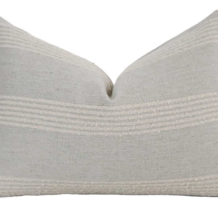 French Grain Sack | Blue Pillow Cover