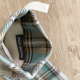Green Plaid Boho Christmas Stocking