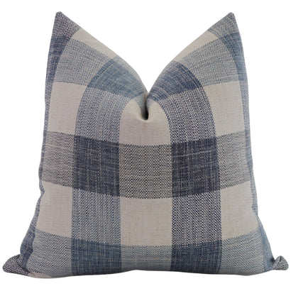 Hampton Breeze Plaid Pillow Cover