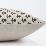 Heritage Rose Block Print Pillow Cover