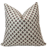 Heritage Rose Block Print Pillow Cover