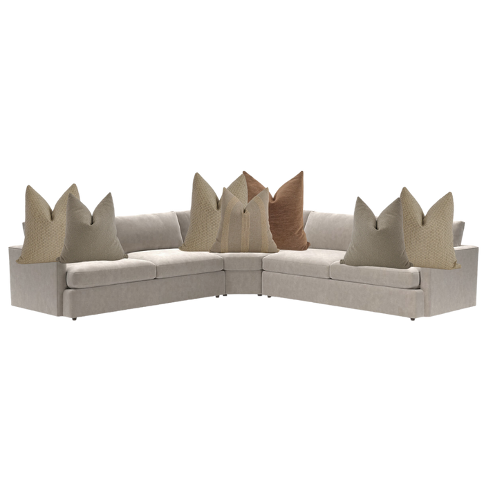 Sectional Pillow Combo 'Clay & Stone'