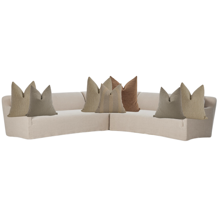 Sectional Pillow Combo 'Clay & Stone'