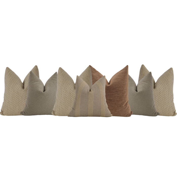 Sectional Pillow Combo 'Clay & Stone'