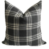Black Tartan Pillow Cover
