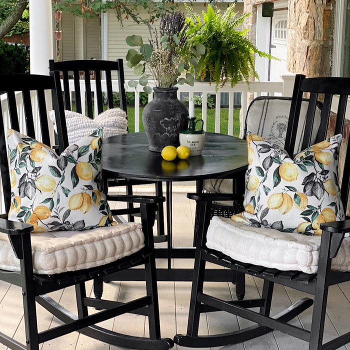 Lemons Indoor/Outdoor Pillow Cover