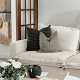 Jute Stripe Pillow Cover