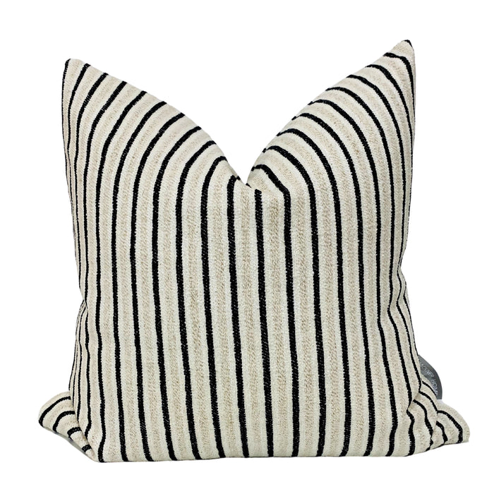 Striped Grain Sack Pillow Cover
