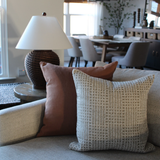 Patchwork Taupe Pillow Cover